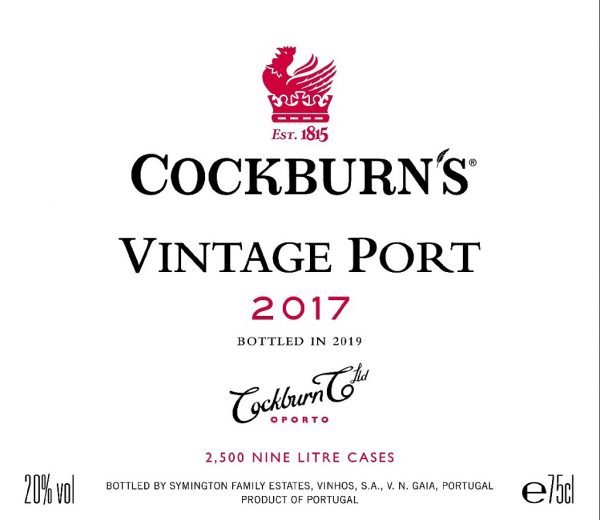 Cockburns 2017 Vintage Port