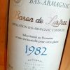 Baron de Lustrac 1982 Vintage Armagnac 70cl