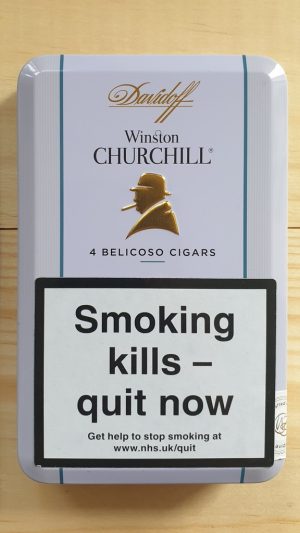 Davidoff  Winston Churchill Belicoso Traveller Cigars - Tin of 4 Cigars